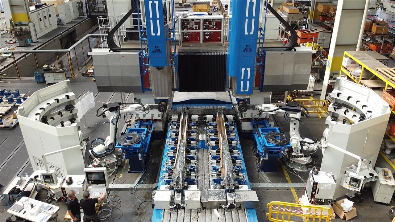 Atlas double-headed machine for high-precision railway machining
